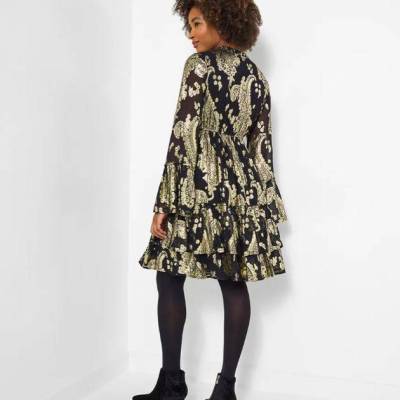 Stunning Jacquard Dress Back.JPG
